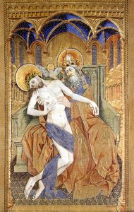Holy Trinity — Robert Campin (master Of Flemalle), Early Netherlandish Painting