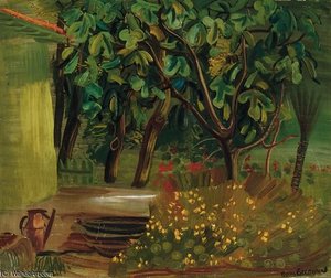In The Backyard — Boris Dmitrievich Grigoriev