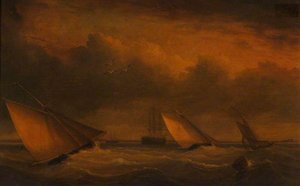 Yacht Racing Off Calshot