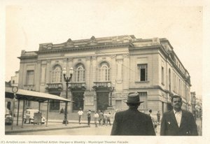 Municipal Theater Facade — Unidentified Artist, Harper's Weekly