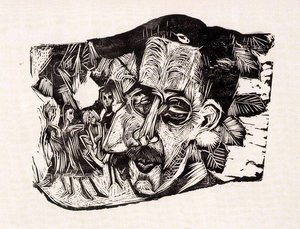 Portrait Of Dr. Ludwig Binswanger And Little Girls — Ernst Ludwig Kirchner, Expressionism