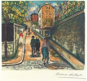 The Norvins Street At Montmartre 1 — Maurice Utrillo