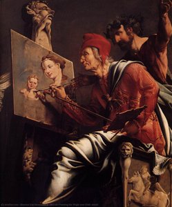St Luke Painting the Virgin and Child (detail)