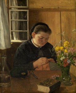Sewing Girl — Ганс Тома