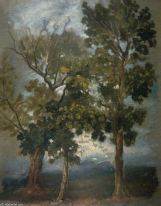 Trees On Banks Of The Forth — George Harvey