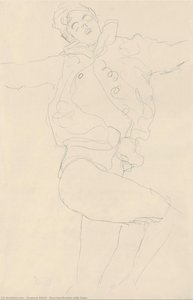 Dancing Woman With Cape — Gustav Klimt, Art Nouveau