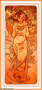 Untitled (8156) — Alfons Maria Mucha, Art Nouveau