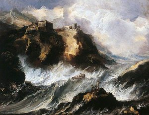 Coastal Scene with a Storm