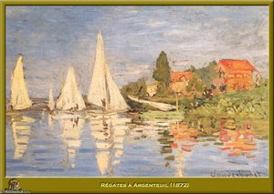 Regates A Argenteuil — Claude Monet, Impressionism