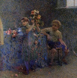 The First Birthday (detail) — Plinio Nomellini