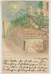 Drawing And Letter By Robert Frank — Robert Louis Frank, Other