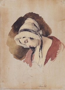 Study for the painting “The poor officer's widow''