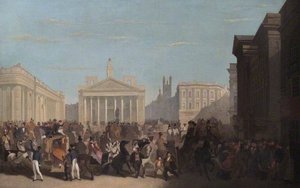 The Bank Of England, Royal Exchange And Mansion House — Nicolas Toussaint Charlet