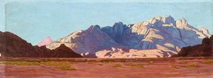 Panoramic View Of Mountains Rising From A Desert Floor — Myrtle Broome