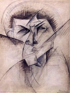 Study For Sculpture 'empty And Full Abstracts Of A Head' — Umberto Boccioni, Cubism