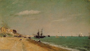 Brighton Beach With Colliers — John Constable, Romantic Landscape