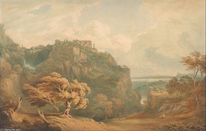 A View Of Tivoli Looking Towards Rome — John Warwick Smith