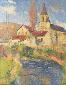 Church By The River — Henri Jean Guillaume Martin