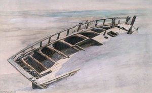 A Wrecked Boat Ii — Frederick William Hayes