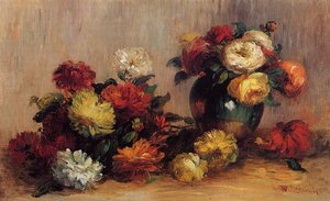 Sprays Of Flowers — Pierre-auguste Renoir, Impressionism