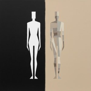 Monolithic Duality: A Singular Study Of Geometric Form And Silent Equilibrium — Christian Noiret, Contemporary Abstract Painting