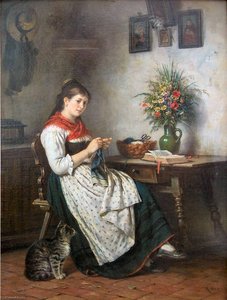 Knitting Girl — Rudolf Epp