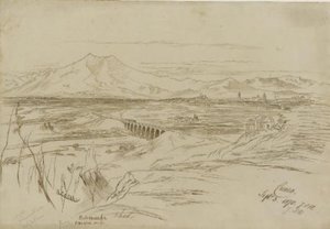 Veduta Di Cuneo Con Il Viadotto Soleri Sulla Stura — Edward Lear