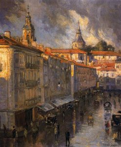Main Street In The Rain — Ignacio Díaz Olano