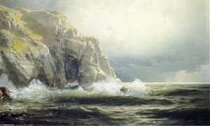 Guernsey Cliffs, Channel Islands — William Trost Richards