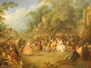 The Fair At Bezons — Jean-baptiste Pater