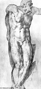 - Nude_man — Michelangelo Buonarroti, High Renaissance
