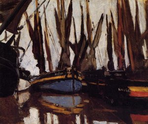 Fishing Boats (study) — Claude Monet, Post-impressionism