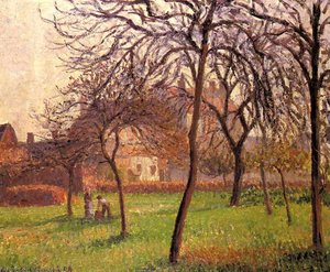 Madre Lucien Campo En Eragny — Camille Pissarro