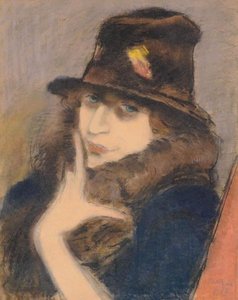 Woman In Black Hat — József Rippl-rónai