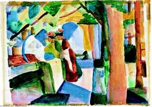 Auf Dem Friedhof — August Macke