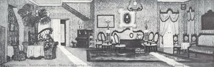 Sketch Of Gorky's Play 'egor Bulychov And Others'. Crimson Dining Room — Konstantin Yuon