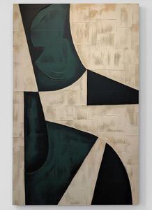 Monolithic Fragments Of An Ancient Earth In Muted Tonal Harmony — Laurent Fabre, Neo-abstract Art (modern Abstract Compositions)
