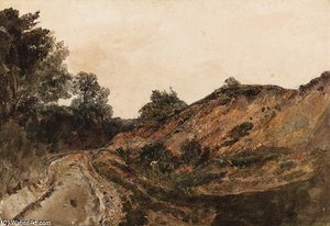 A Wooded Track — Peter De Wint