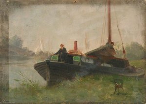 A Barge — John Fraser