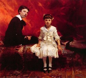 Portrait Of Edouard And Marie - Loise Pailleron — John Singer Sargent, Impressionistic Portrait