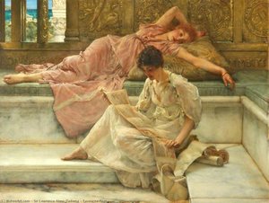 Favourite Poet — Lourens Alma Tadema, Academic Art
