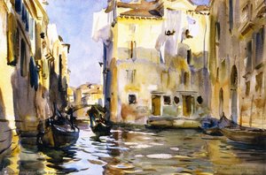Campiello Di Santa Marina — John Singer Sargent, Impressionism