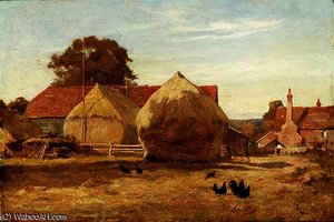 In The Stackyard — Edward Wilkins Waite