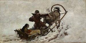 Dogs At A Hunt — Julian Fałat