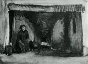Woman By The Fireplace — Vincent Willem Van Gogh