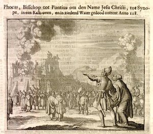 Phocus Thrown into a Lime Kiln Filled with Boiling Water, Pontus, AD 118