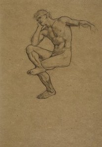 Seated Nude Figure Of A Man — Sir Edward John Poynter