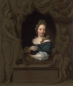 Portrait Of Eva Visscher, Wife Of Michiel Van Musscher, Michiel Van Musscher, 1685 — Michiel Van Musscher