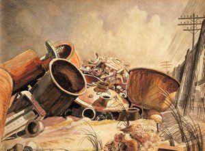 Still Life, Scrap Iron — Charles Burchfield