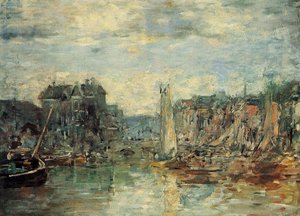 Rotterdam, The Commodities Exchange Port — Eugène Louis Boudin
